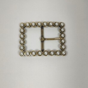 Boucle Cannes perles dorée
